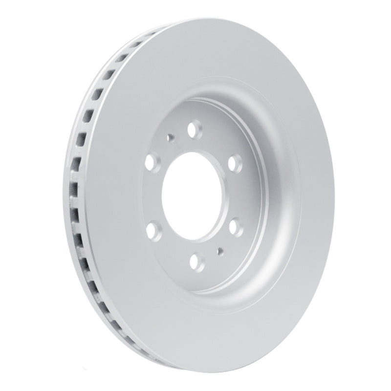 R1 07-21 Ford Expedition Front Left Drilled & Slotted Black Brake Rotor