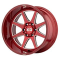 KMC Wheels red auto part