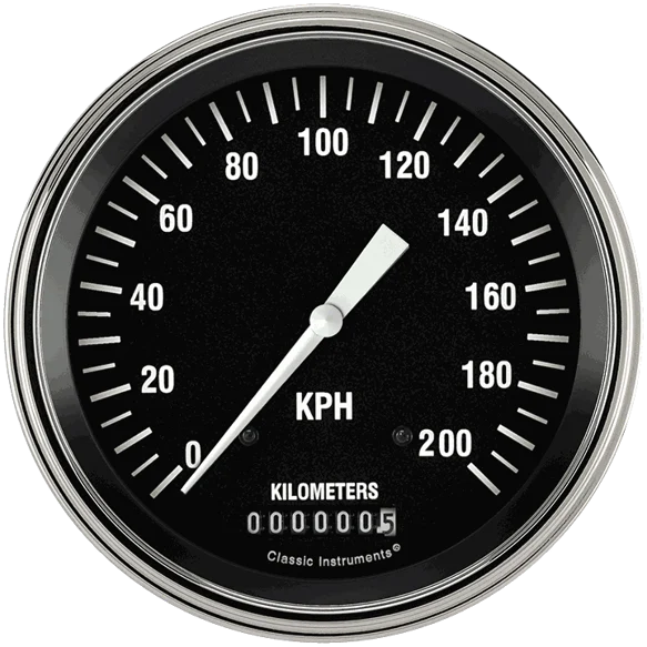 HOT ROD 5IN SPEEDO 200 KPH
