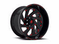 ~(56 lbs. 25X25X15)~ VORTEX 22x12 5x127.00 GLOSS BLACK RED TINTED CLEAR (-44 mm)
