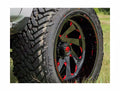 ~(56 lbs. 25X25X15)~ VORTEX 22x12 5x127.00 GLOSS BLACK RED TINTED CLEAR (-44 mm)