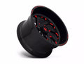 ~(56 lbs. 25X25X15)~ VORTEX 22x12 5x127.00 GLOSS BLACK RED TINTED CLEAR (-44 mm)