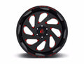 ~(56 lbs. 25X25X15)~ VORTEX 22x12 5x127.00 GLOSS BLACK RED TINTED CLEAR (-44 mm)