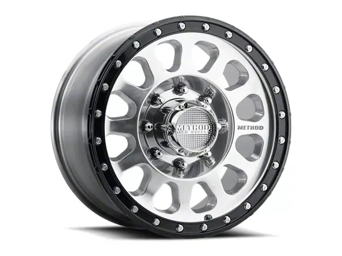 Method MR315 18x9 +18mm Offset 8x170 130.81mm CB Polished Wheel - Gloss Black Lip
