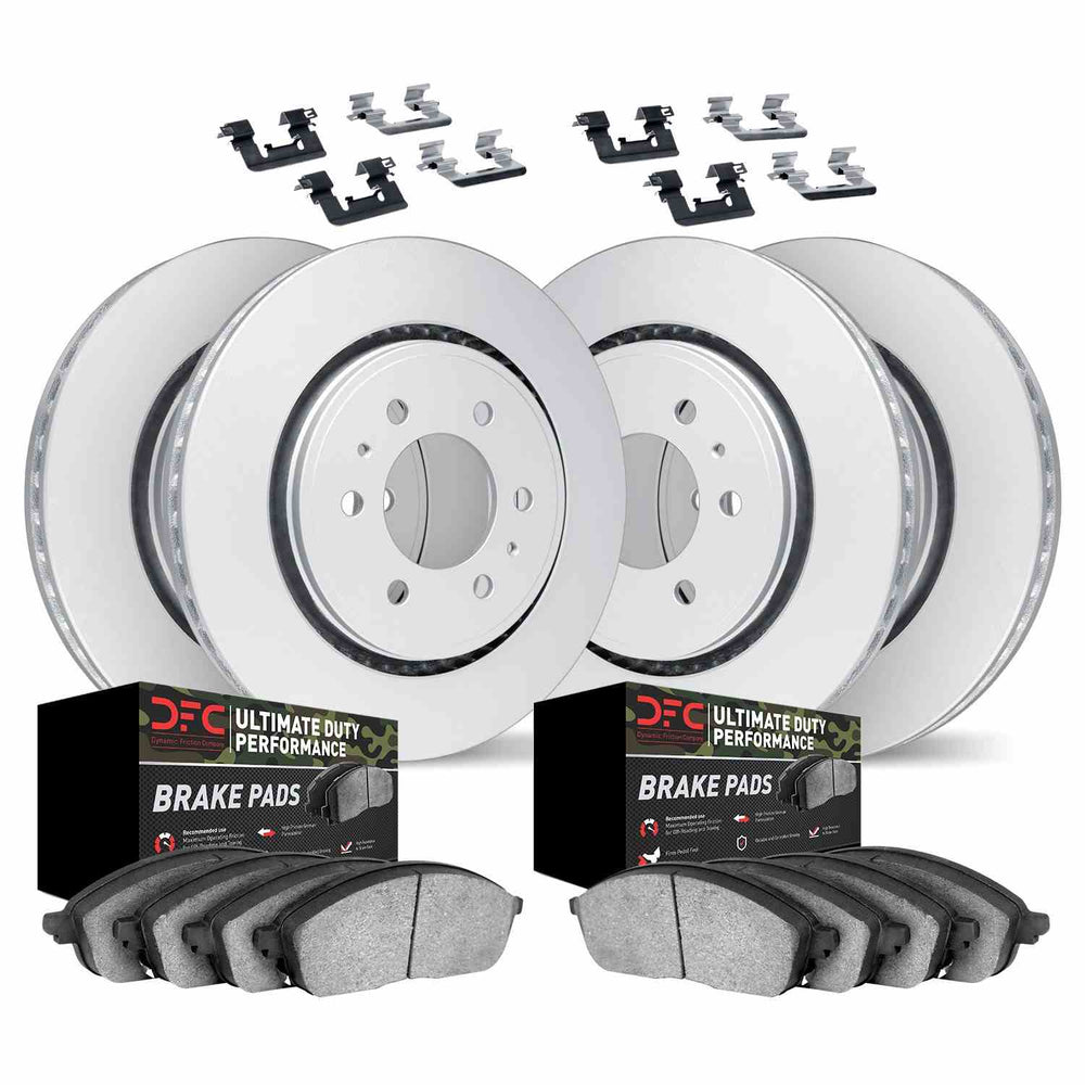 DFC 03-07 Chevrolet Silverado 1500 Front & Rear Geospec Rotors Ultimate Duty Perf Pads w/Hardware