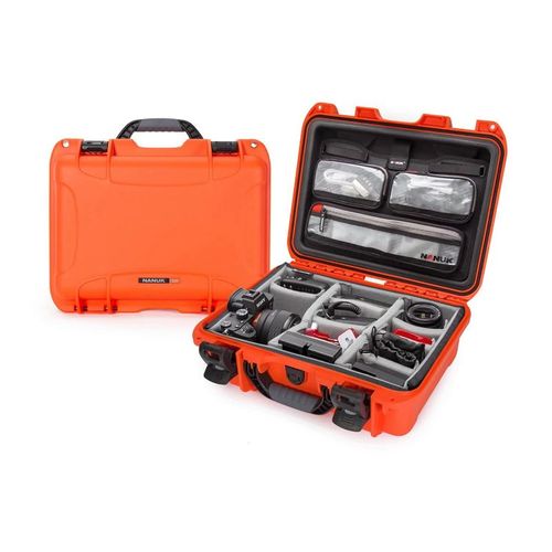 NANUK 920 WATERPROOF HARD CASE W/LID ORG./DIVIDERORANGE INTERIOR: 15 X 10.5 X 6.2IN