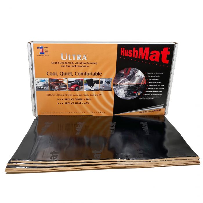 HUSHMAT ULTRA FLOOR/DASH KIT 20 12IN X 23IN SHEETS 39 SQ. FT. BLACK