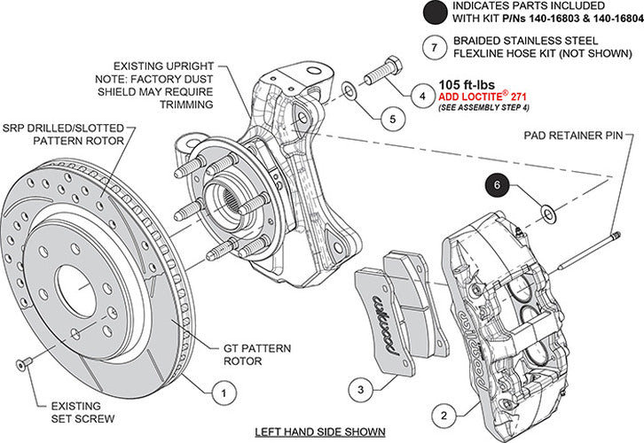 Wilwood 99-06 Chevy Silverado/GMC Sierra Aero6-DM Front Brake Kit - Slotted