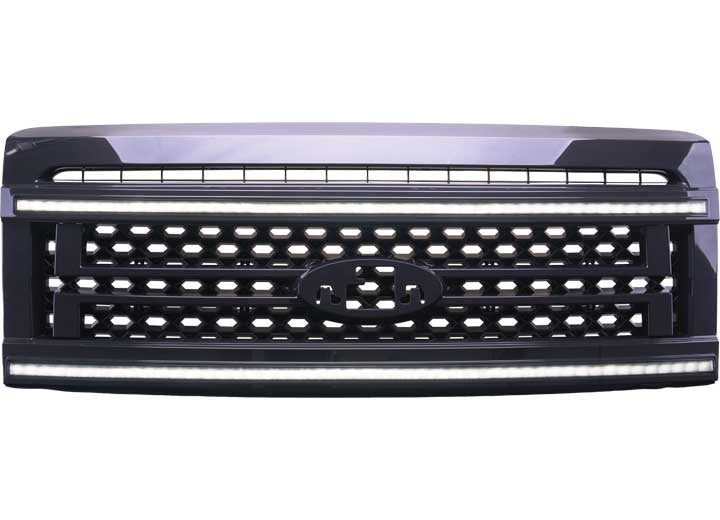 0914 F150 ESSENTIAL SERIES HEADLIGHT AND DRL GRILLE 2PC BUNDLE OUTSIDE LINE MOT