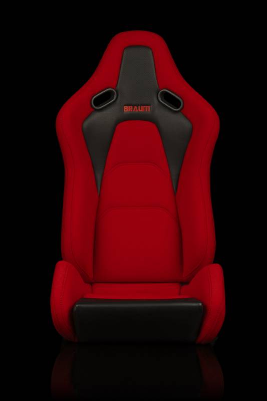 Braum Falcon-S Composite FRP Reclining Seats - Red Jacquard - BRR9R-RDJQ