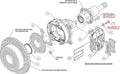 Wilwood Dynapro Low-Profile 11.00in P-Brake Kit Drilled New Big Ford 2.50in Off Front Mount