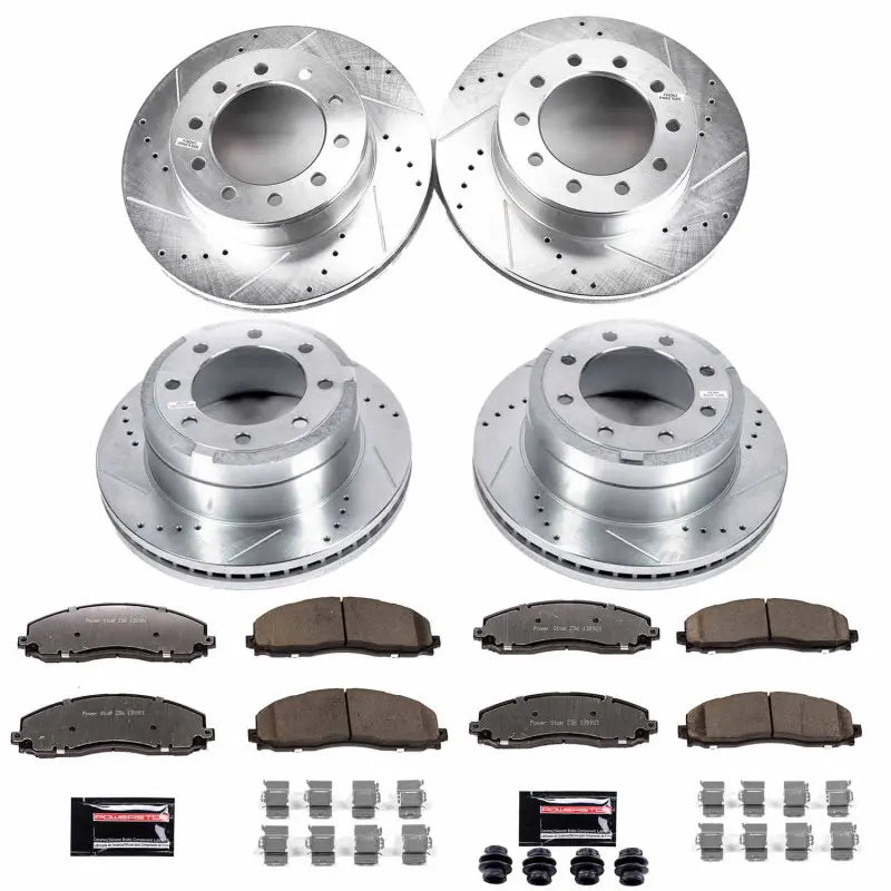 Power Stop 2016 Ford F-350 Super Duty Front & Rear Z23 Evolution Sport Brake Kit