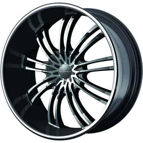 KMC Wheels black auto part