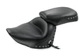 Mustang 08-17 Yamaha Raider Wide Touring 2PC Seat w/Diver Backrest - Black