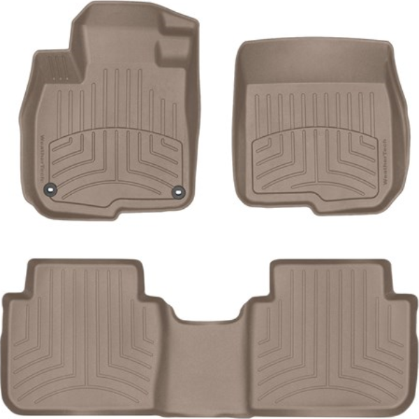 WeatherTech Tan Front Rear FloorLiner HP Fits -20-26 Chevrolet GMC 451436-1-2IM