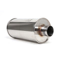 DC Sports Universal Round Muffler 2.5 Inlet 2.5 Outlet
