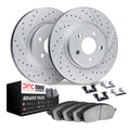 DFC 93-10 Lexus GS430 Front Drilled & Slotted Geoperformance Rotors 5000 Advanced Pads w/Hardware
