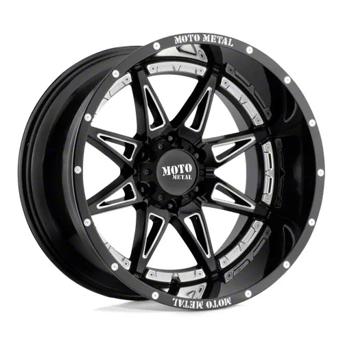 Wheel Pros Moto Metal MO993 20X10 8X6.5 G-BLK MILL -18MM MO99321080318N