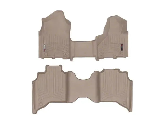 WeatherTech Tan Front and Rear Floorliners - Over The Hump Fits -20-25 Dodge RAM 4515711-4515454