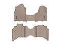WeatherTech Tan Front and Rear Floorliners - Over The Hump Fits -20-25 Dodge RAM 4515711-4515454