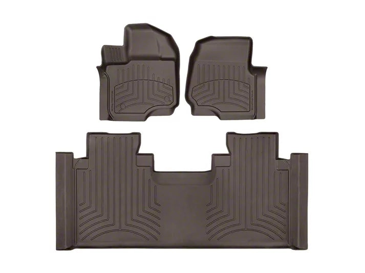 WeatherTech Cocoa Front Rear FloorLiner HP Fits -20-25 F-150 47697-1-5IM