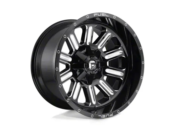 ~(44 lbs. 23X23X12)~ HARDLINE 20x9 6x135.00/6x139.70 GLOSS BLACK MILLED (2 mm)