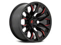 D823 20X10 8X180 G-BLK MILL C-RED -18MM