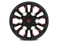 D823 20X10 8X180 G-BLK MILL C-RED -18MM