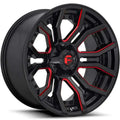 Fuel Wheels black auto part