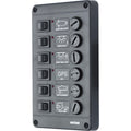 SWITCH PANEL TYPE P 6 WITH 6 FUSES,