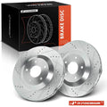 R1 Concepts Brake Rotor- D/S - Silver Fits Cadillac XLR