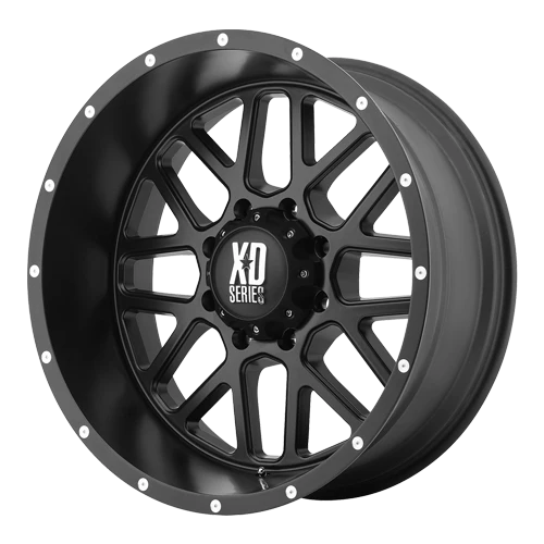 KMC XD SERIES XD820 GRENADE SATIN BLK 20x10 5X5.5 bp 4.56 b/s 24 offset