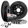 R1 16-21 Honda Civic Front & Rear Drill/Slot Silver Rotors w/Ceramic Pads