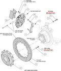 Wilwood 89-02 Nissan Skyline Superlite 4R Rear BBK w/ 13.50in Diameter D/S Rotor - Red