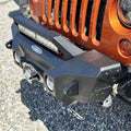 Rock Slide 07-18 Jeep Wrangler JK Big Sky Aluminum Stubby Front Bumper w/ Winch Plate