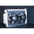 Radiator w/Fans Camaro 67-69 BBC Auto Trans Raw