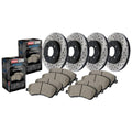 STREET AXLE PACK, DRILLED & SLOTTED