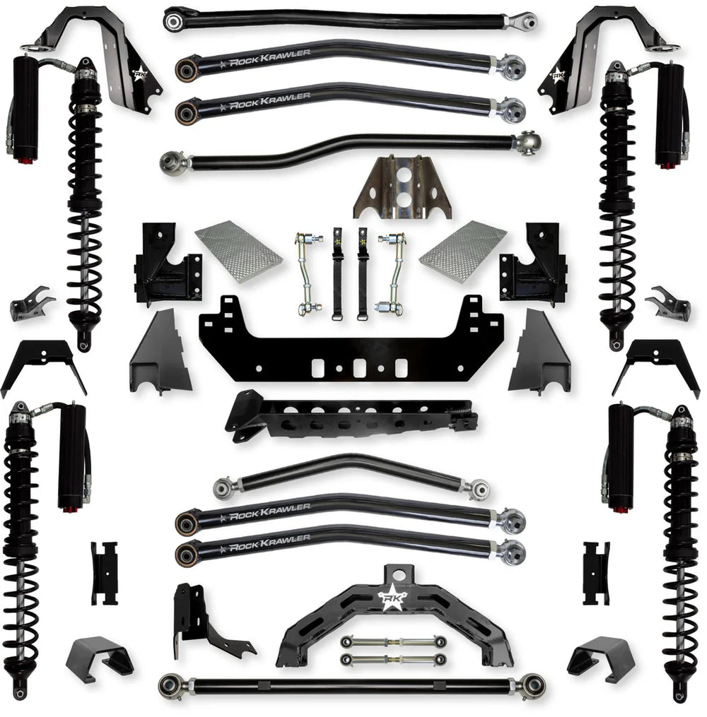 21C WRANGLER JT 3.0IN X FACTOR X2 TRAIL RUNNER LONG ARM SYS W/ FAST CD ADJUSTER