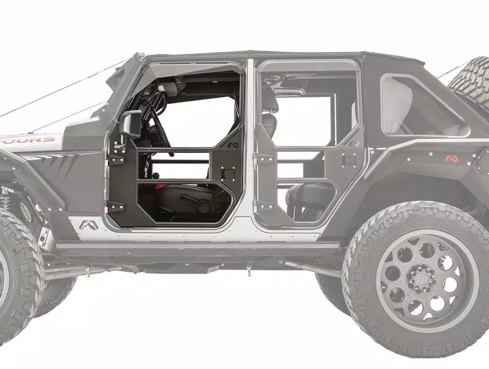 0718 JEEP JK FRONT FULL TUBE DOOR BARE