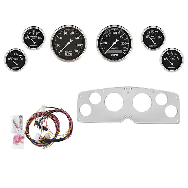 AutoMeter black gauge