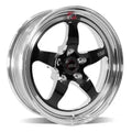 Weld S71 RT-S 18x5 / 5x112 BP / 5.1in BS / -23 Offset Black Center Wheel (High Pad) - Non-Beadlock