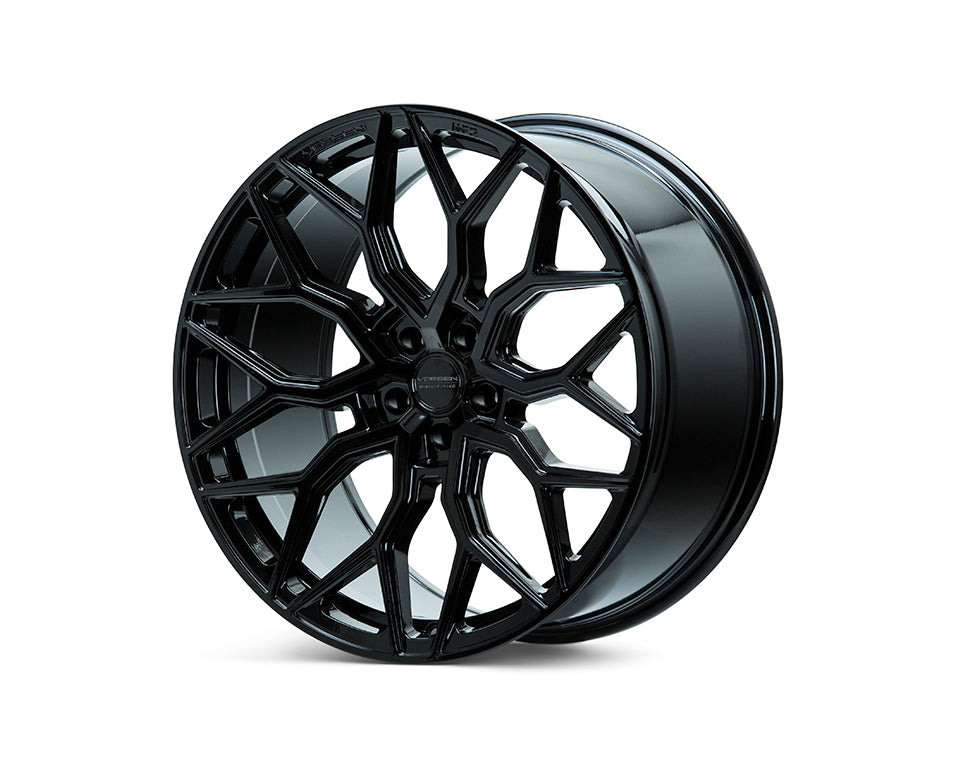 Vossen HF2 - 22x10.5 - ET32 - 5x114.3 - 70.6 - DEEP - GB - Gloss Black Wheel