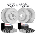 DFC 07-10 Volvo S80 Front & Rear Geospec Rotors with Euro 5000 Ceramic Brake Pads w/Hardware