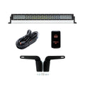 Cali Raised 03-09 Toyota 4Runner 32In Lower Bumper Flush Led Light Bar Kit - Spot Beam /No Switch