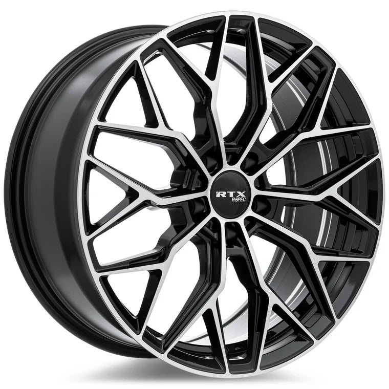 RS02 19X8.5 5X114.3 ET38 CB67.1 GLOSS BLACK MACHINED