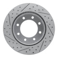 R1 05-12 Ford F-250 2WD (Super Duty) Rear Right Drilled & Slotted Geoperformance Rotor