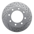 R1 05-12 Ford F-250 2WD (Super Duty) Rear Right Drilled & Slotted Geoperformance Rotor