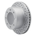 R1 05-12 Ford F-250 2WD (Super Duty) Rear Right Drilled & Slotted Geoperformance Rotor