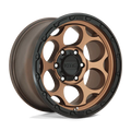 ~(30 lbs. 21X21X11)~ DIRTY HARRY 18x8.5 6x135.00 MATTE BRONZE W/ BLACK LIP (18 mm)