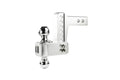 2.0IN SHANK ALUMINUM HITCH 4IN DROP/RISE W/ STAINLESS STEEL DUAL BALL
